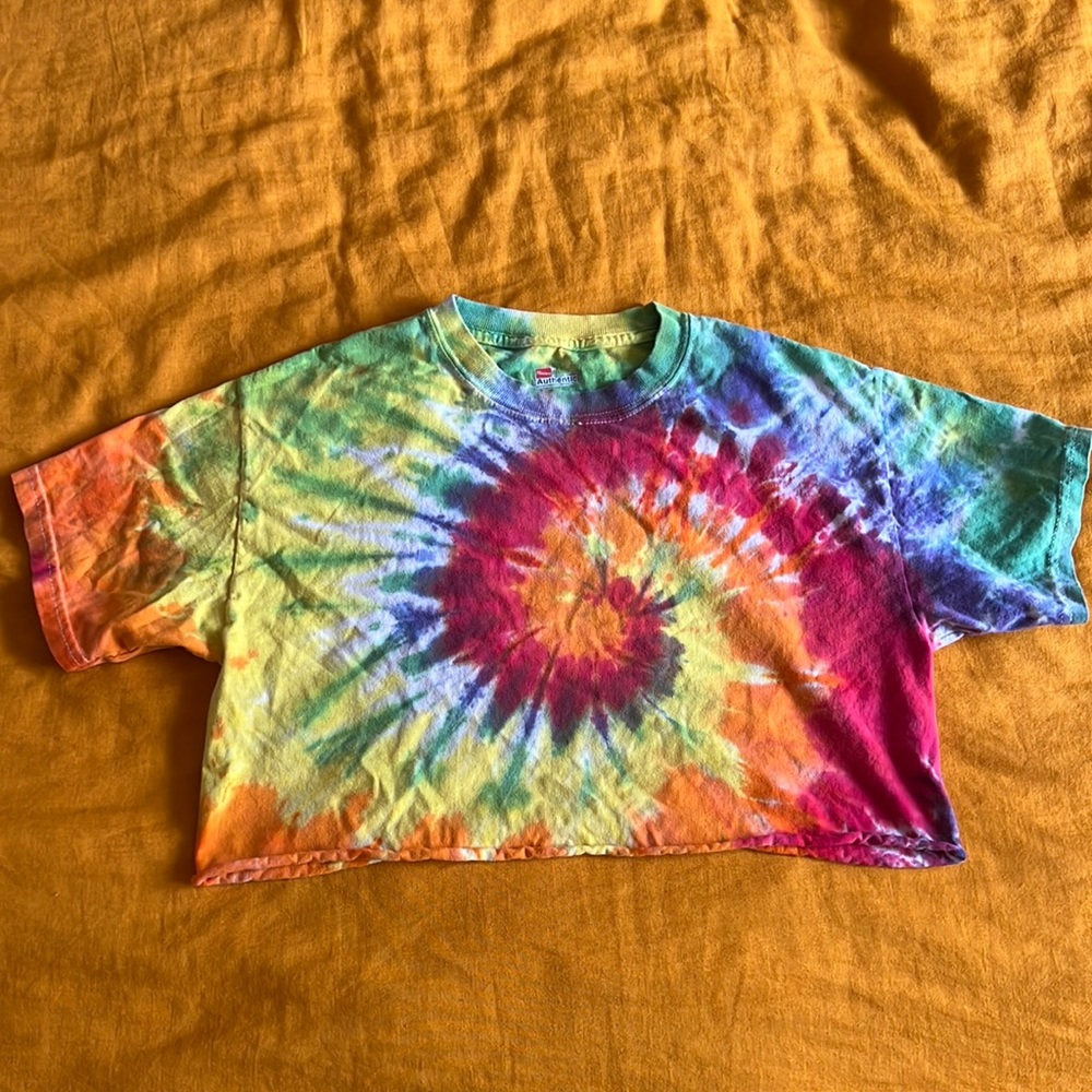 Vintage Tie-Dye Crop Top
